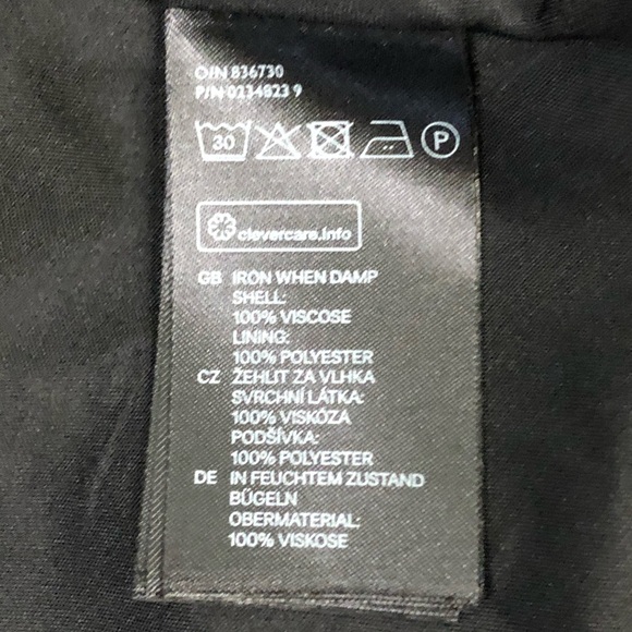 H&M Fitted Yellow Navy Floral Circle Swing Dress - Picture 5 of 14